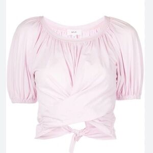 A.L.C. Pale pink Josie tie back top